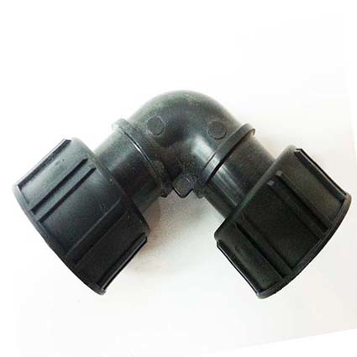 PP koleno 1"x1" sa dva holendera i unutrašnjim navojem za sisteme navodnjavanja i vodovoda